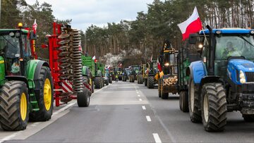 Protest rolników na polsko-niemieckiej granicy w Świecku