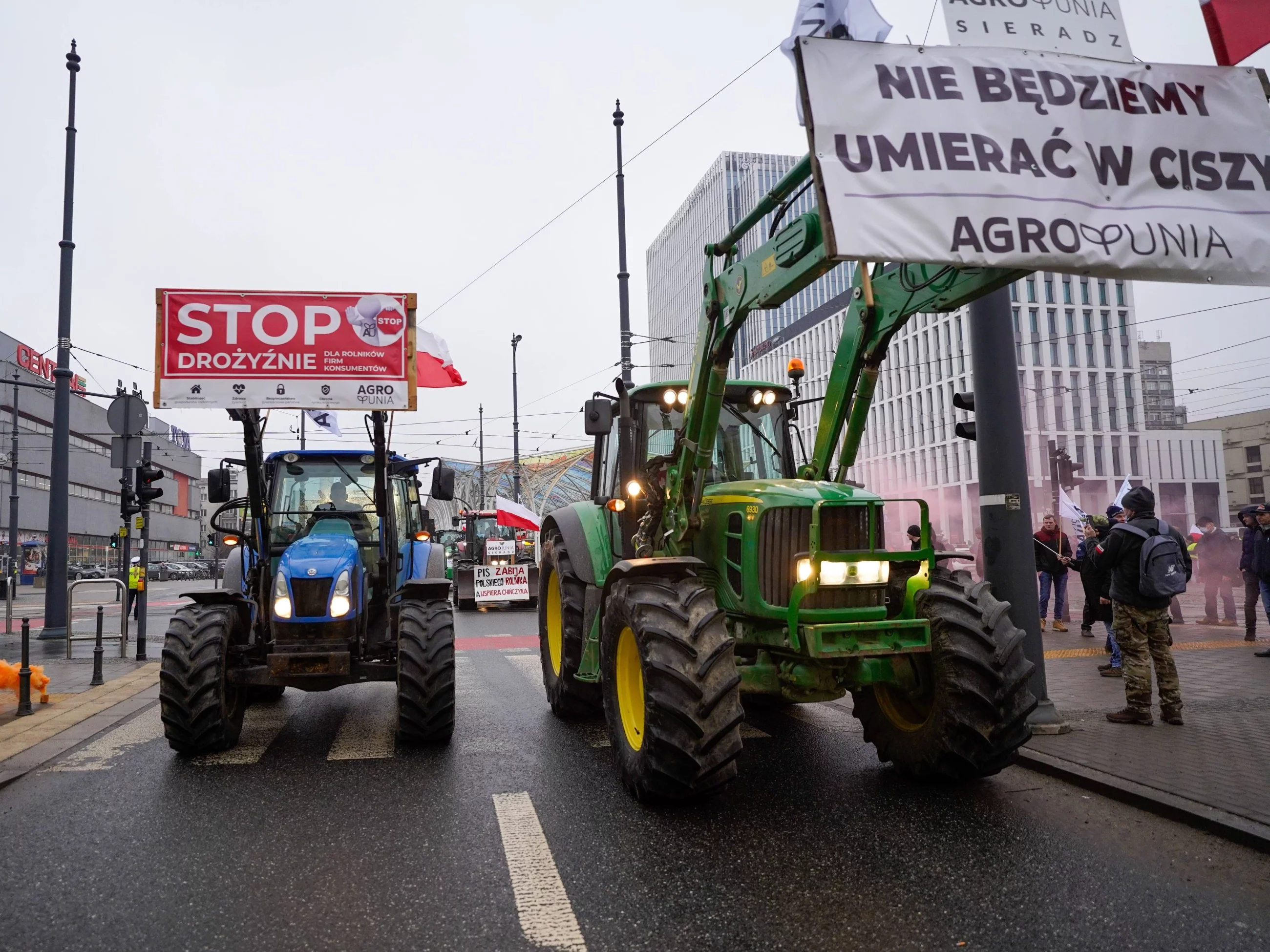 Protest rolników w Łodzi