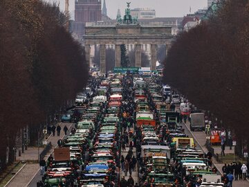 Protest rolników w Berlinie