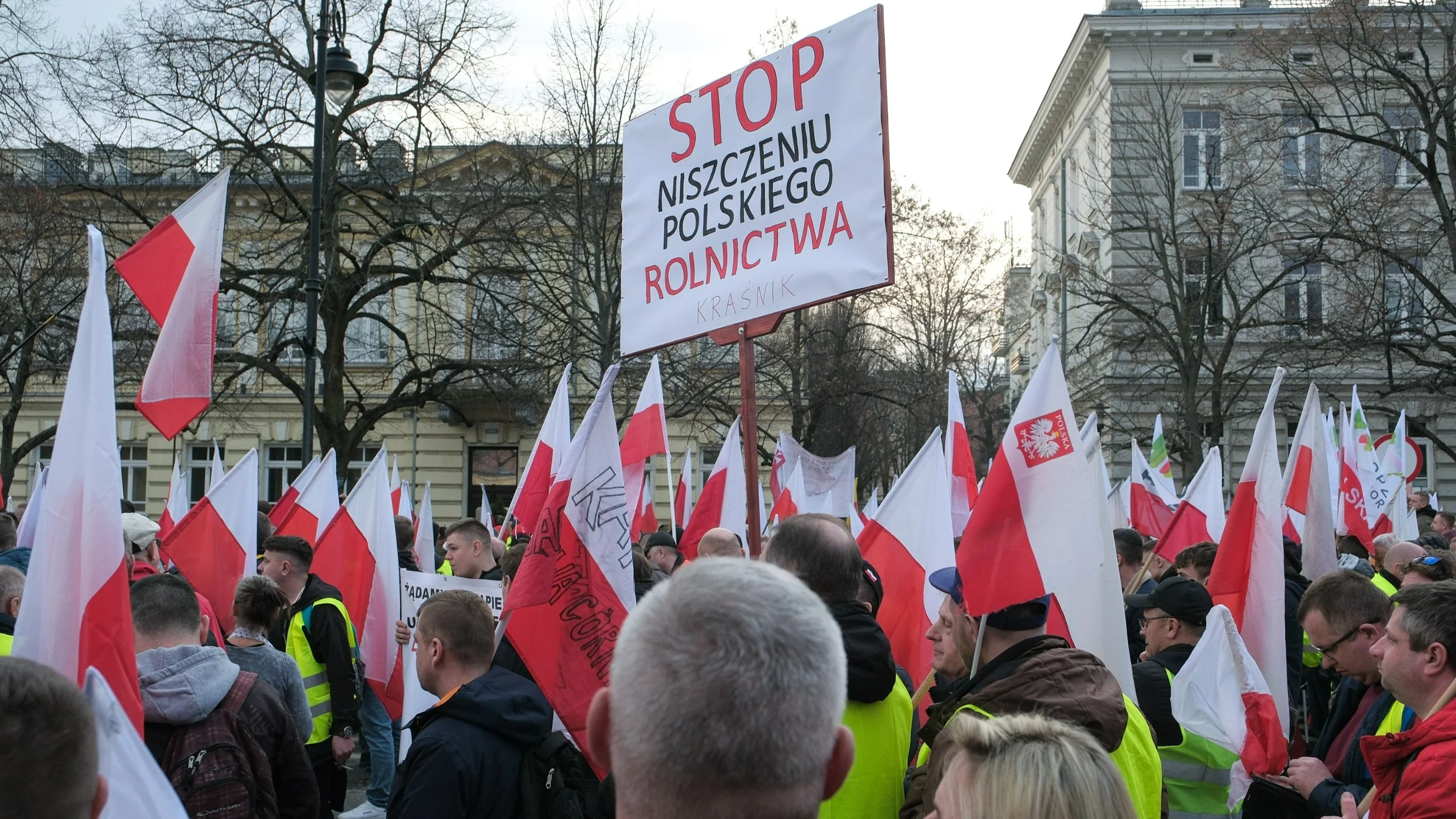 Protest rolników w Warszawie