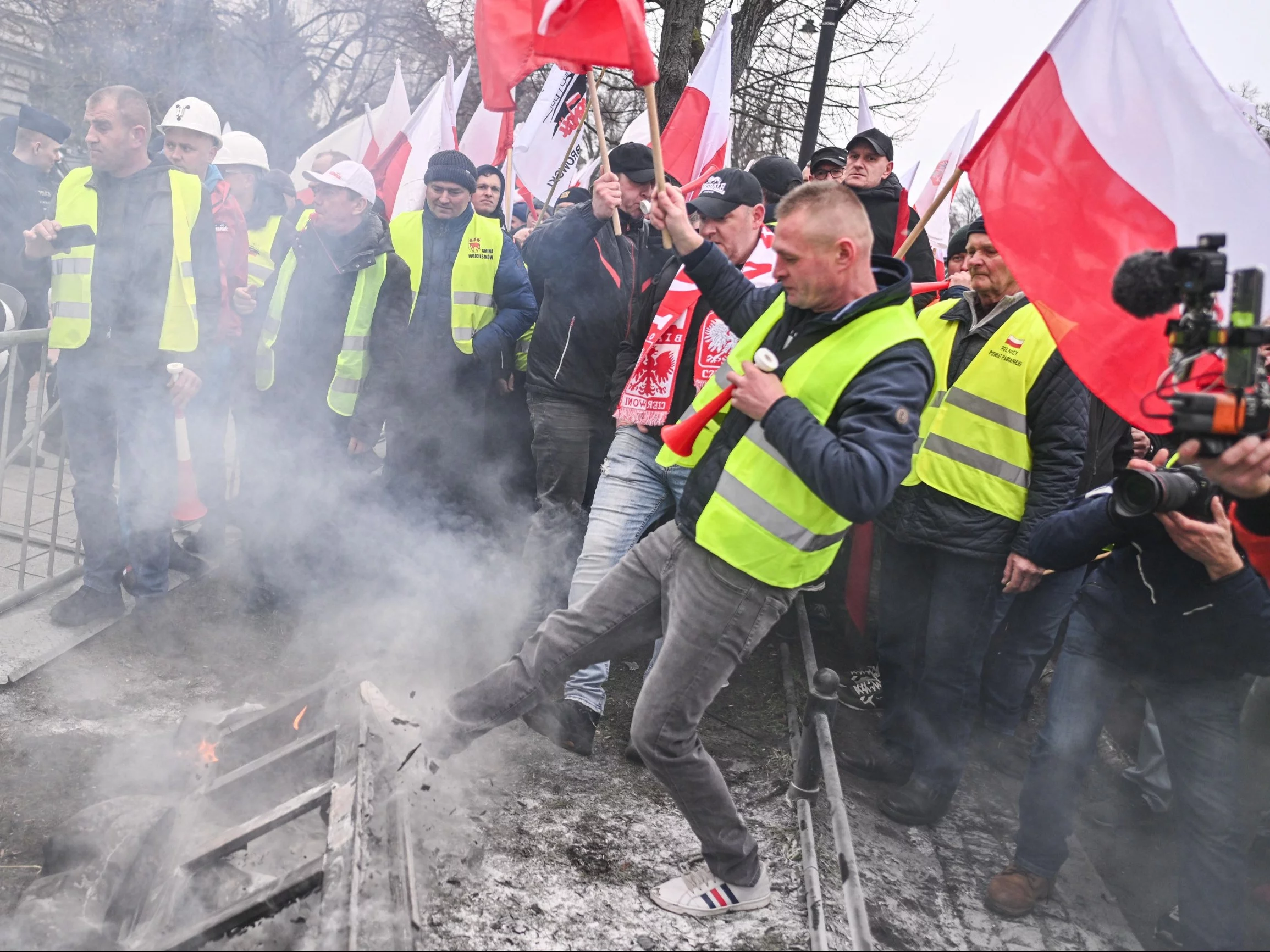 Protest rolników w Warszawie