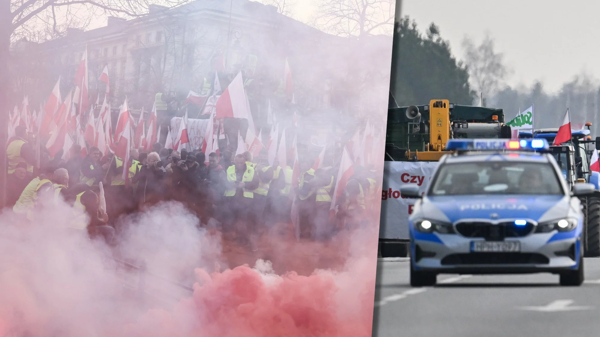 Protesty, policja
