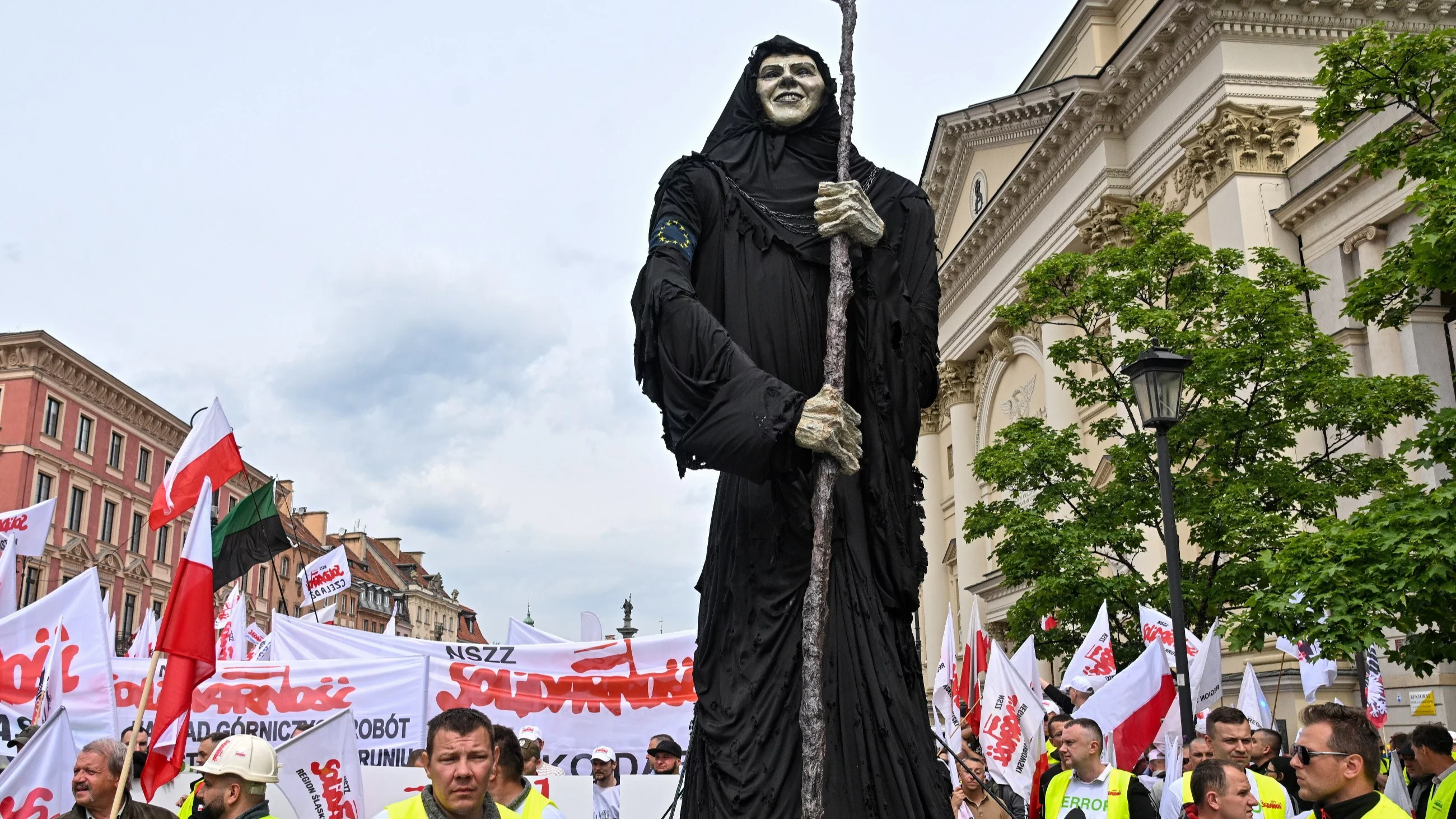 Protest rolników w Warszawie przeciwko Zielonemu Ładowi