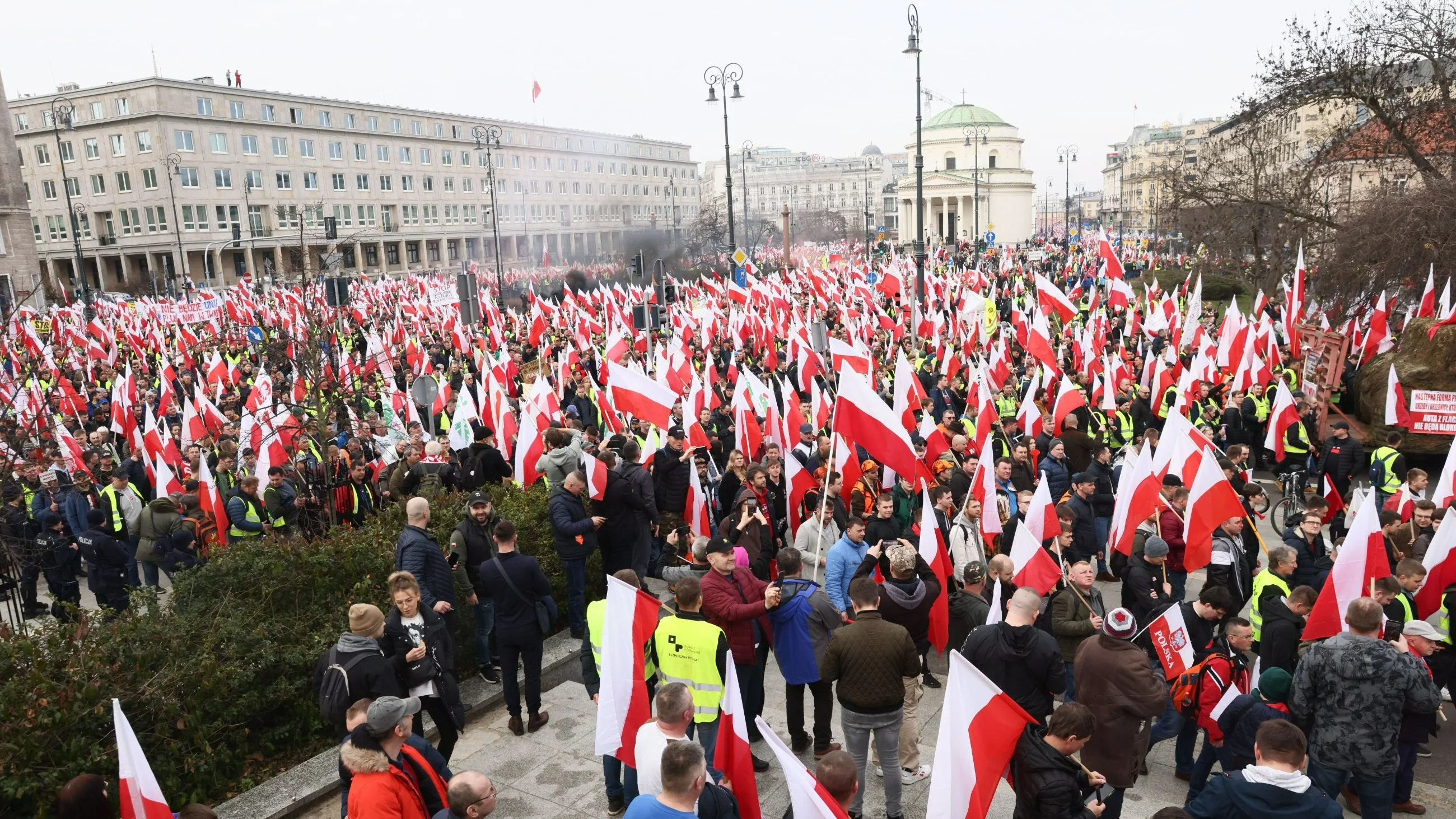 Protest rolników w Warszawie