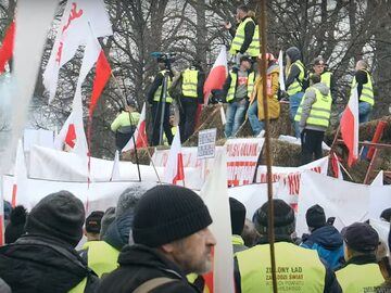 Protest rolników w Warszawie