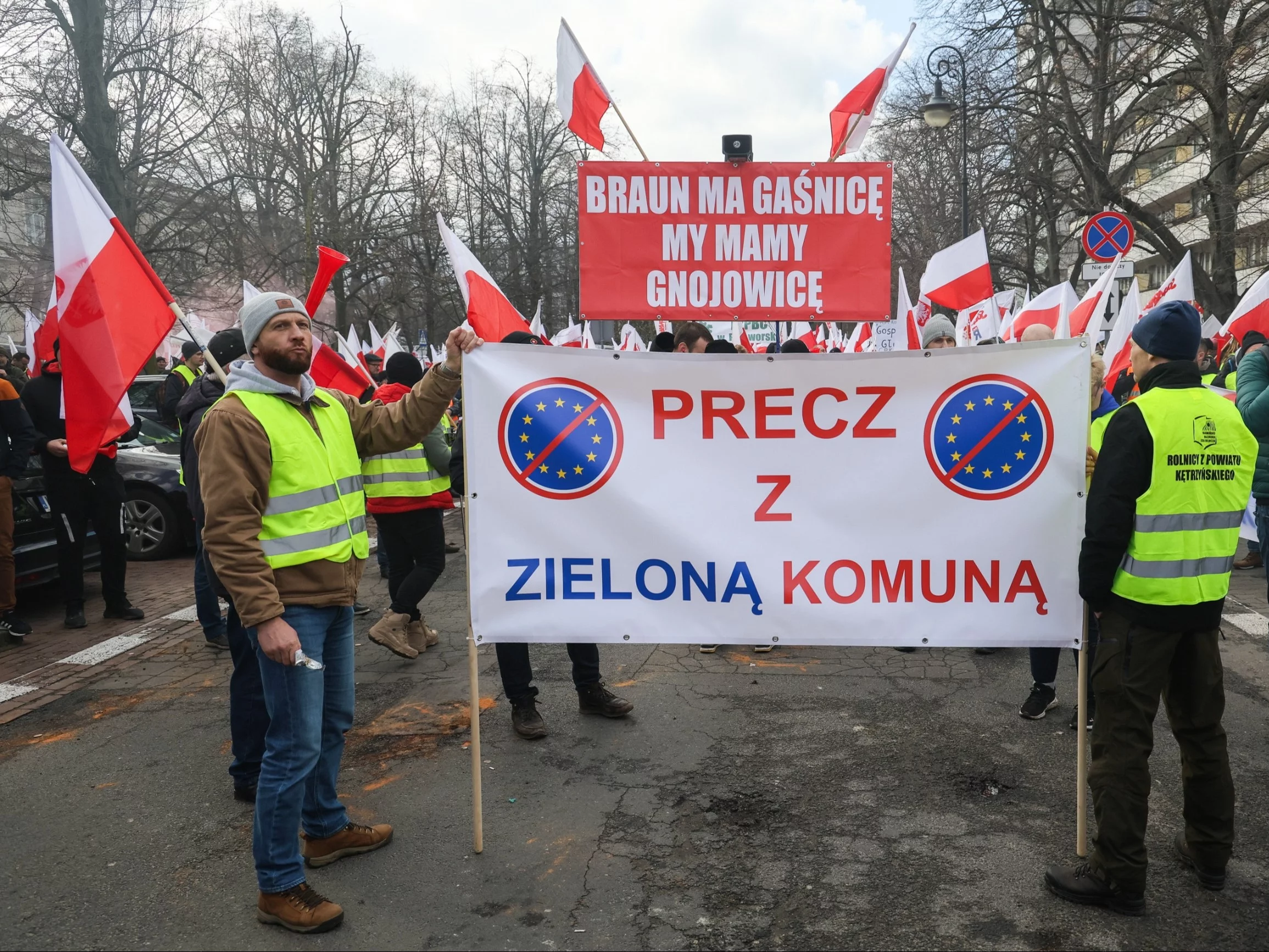 Protest rolników w Warszawie