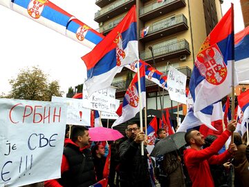 Protest Serbów w Kosowie, 6 listopada 2022 roku