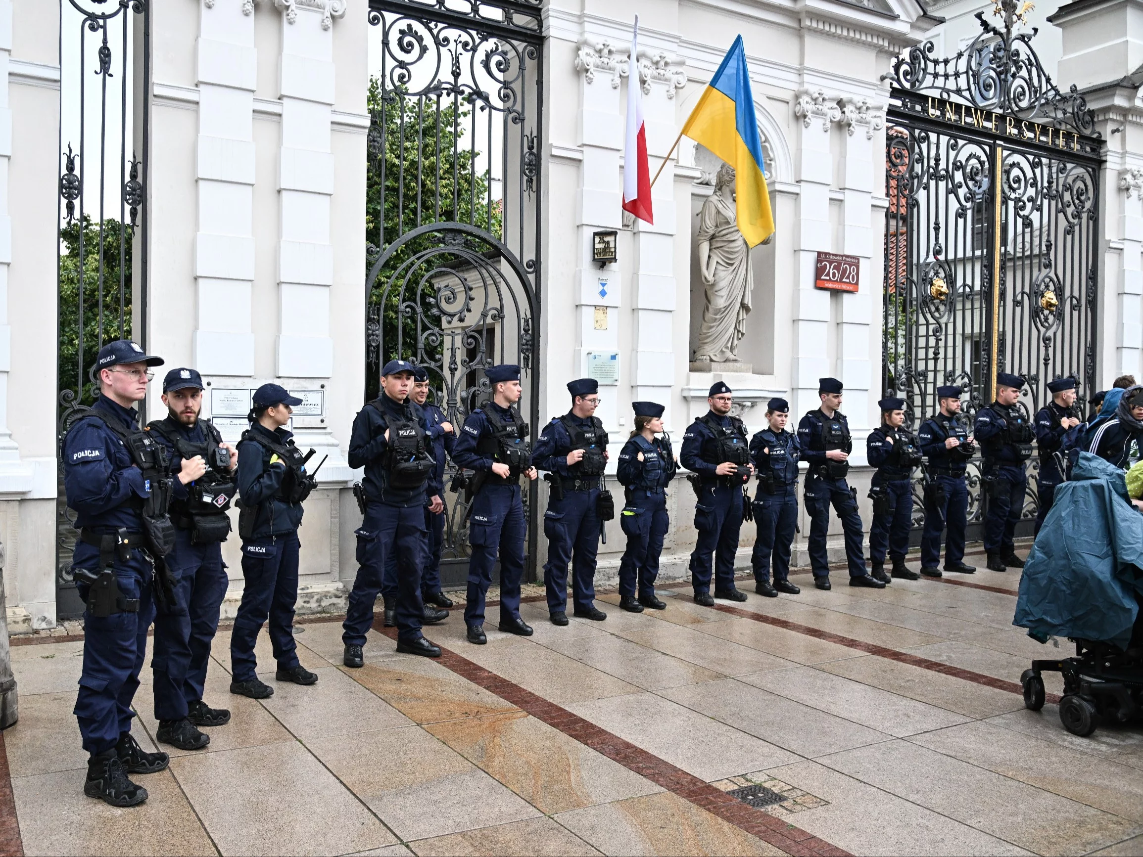 Policja wezwana do protestu studentów na UW