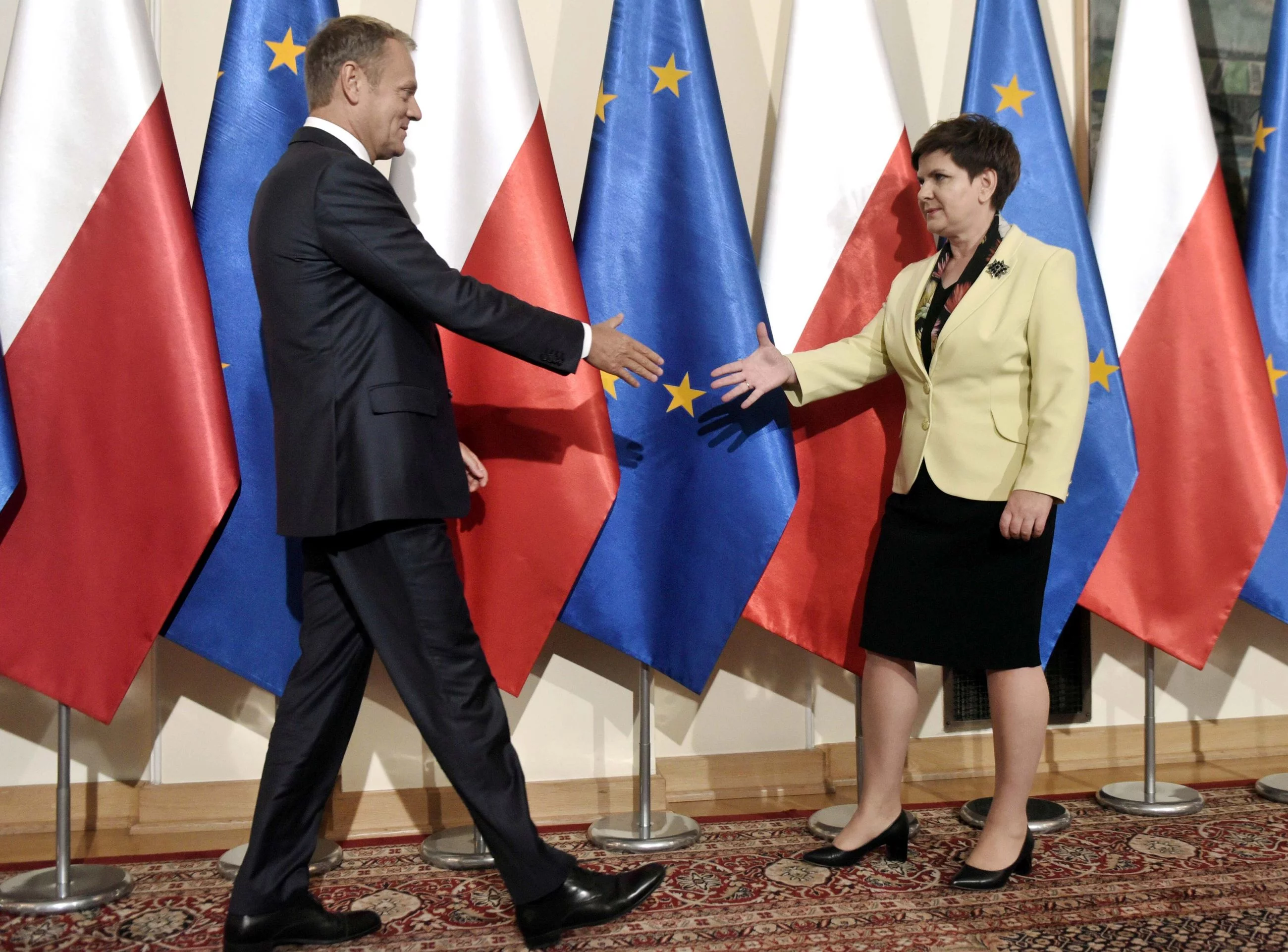 Donald Tusk i Beata Szydło