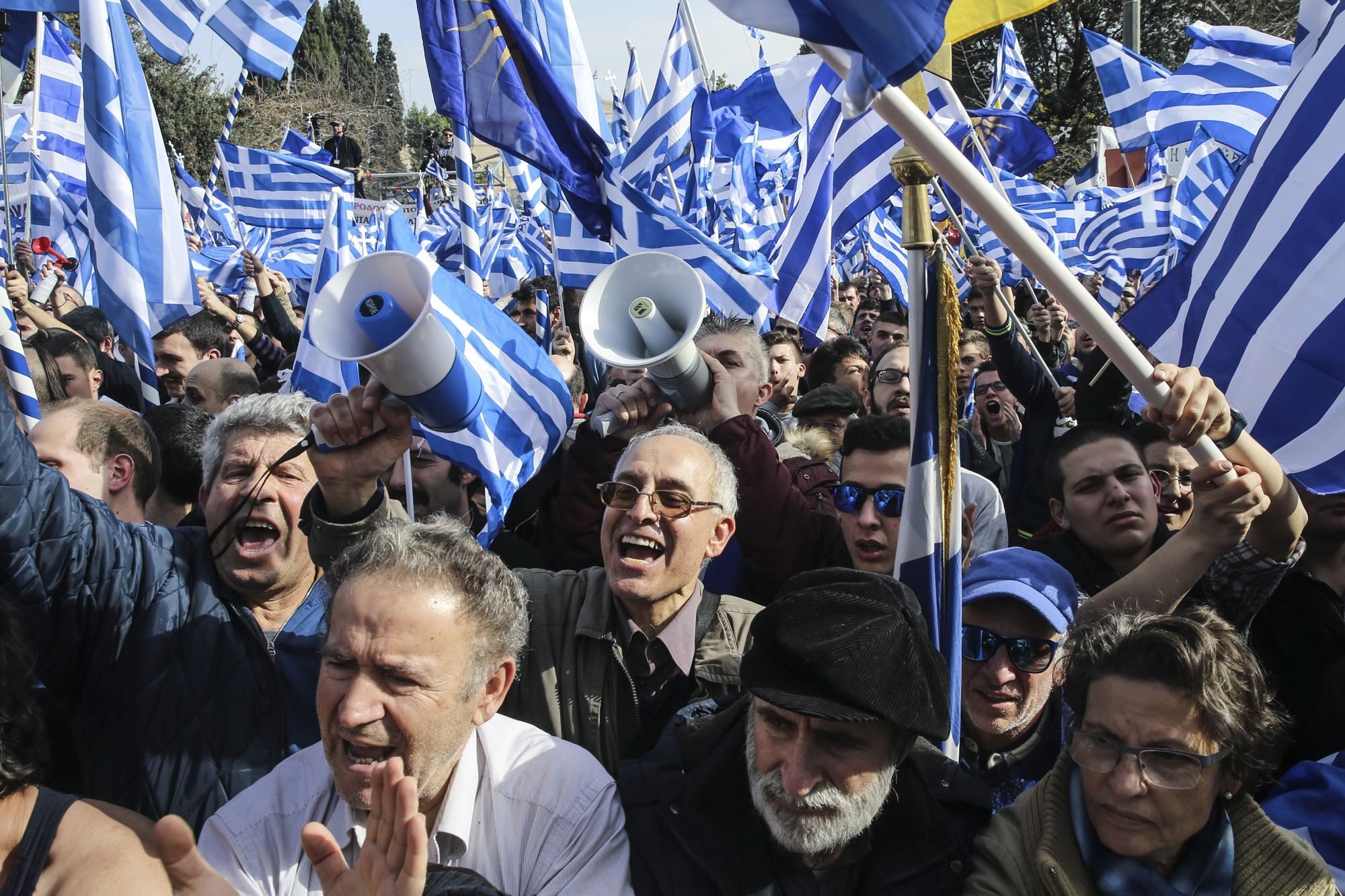 Protest w Atenach ws. nazwy Macedonii, 4 lutego 2018 roku