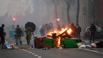 Protest w Brukseli