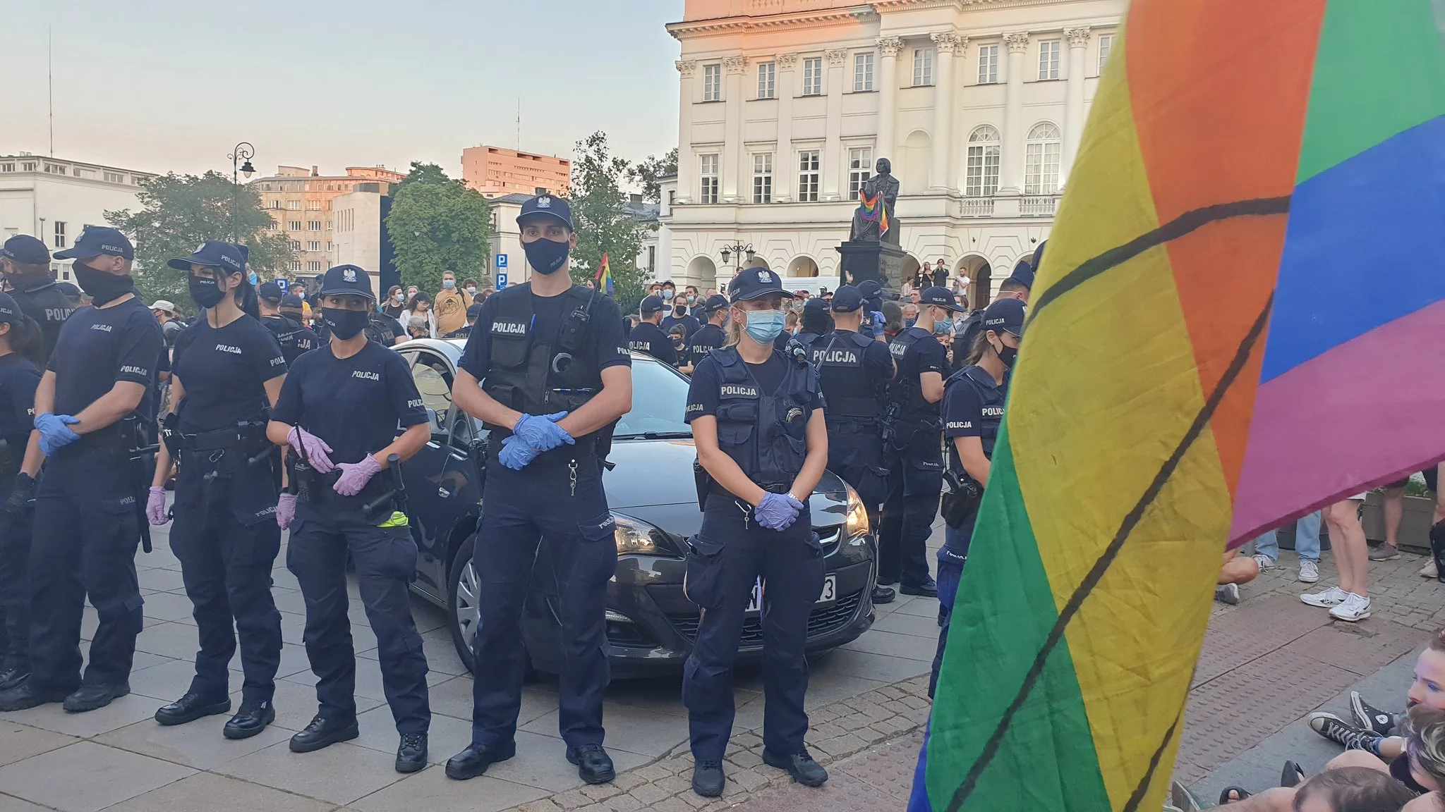 Policja na Krakowskim Przedmieściu