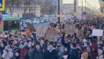 Protest w Petersburgu