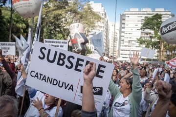 Protest w Sao Paulo