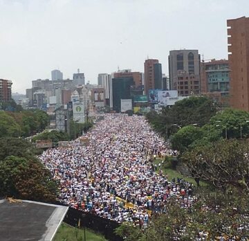 Protest w stolicy Wenezueli