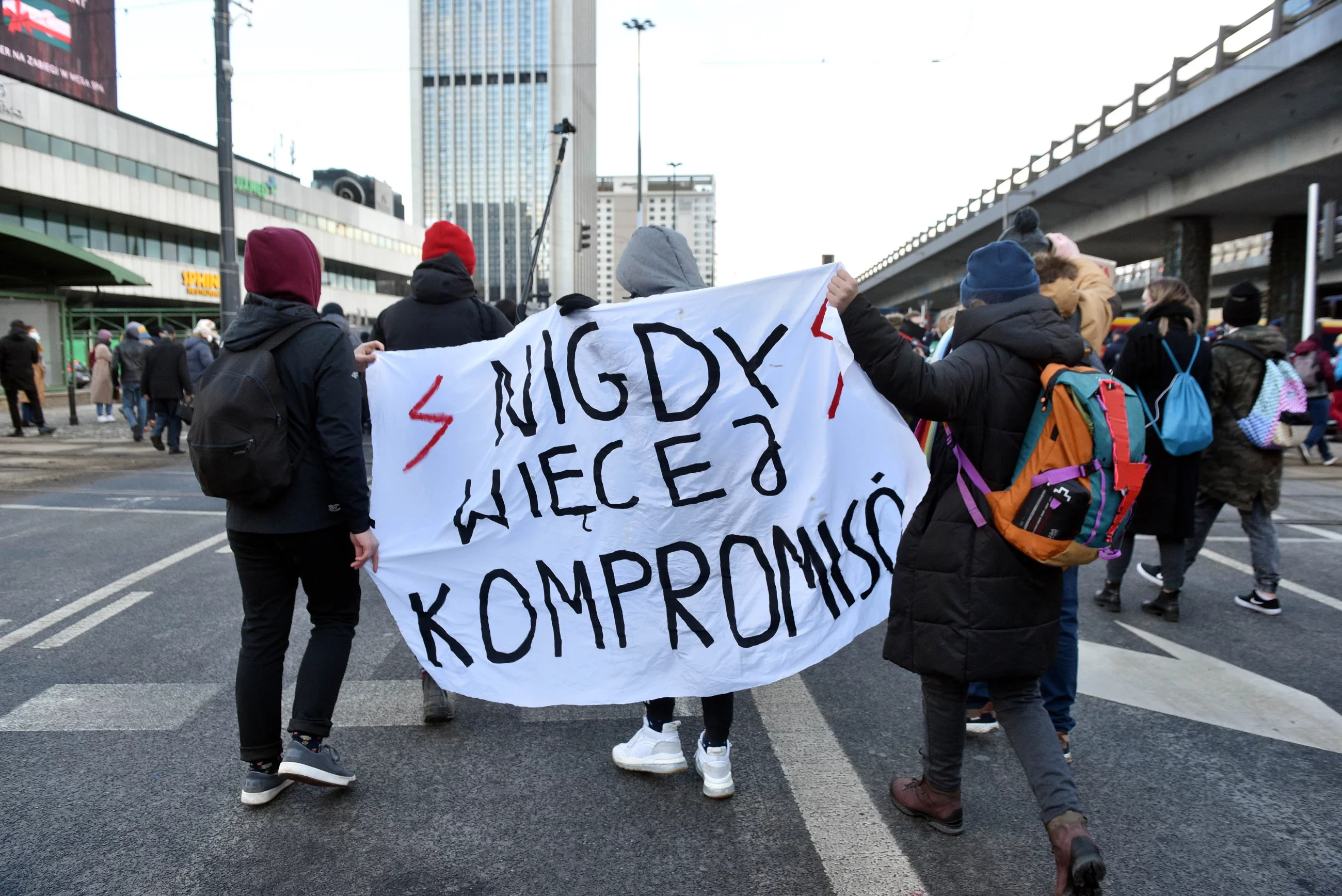 Warszawa. Protest w Dniu Kobiet