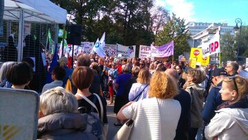 Protest ws. aborcji przed Sejmem