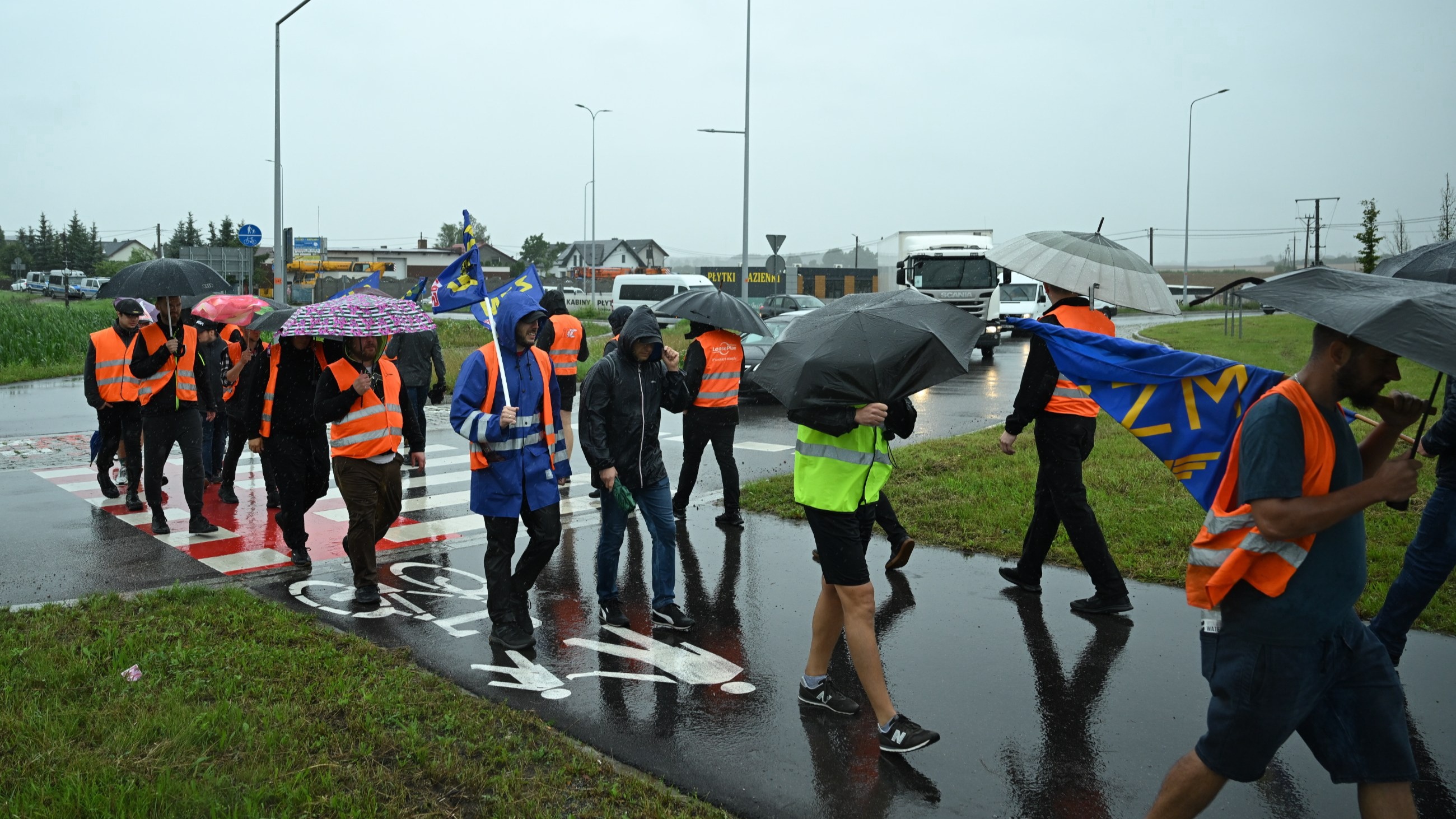 Maszyniści blokują drogi w całej Polsce. „Polityka zabija kolej transportową”