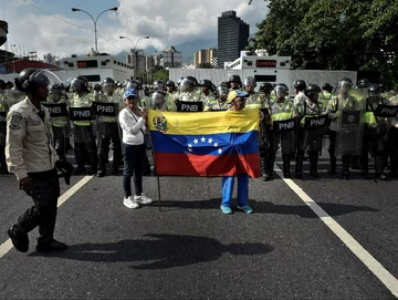 Protesty w Caracas