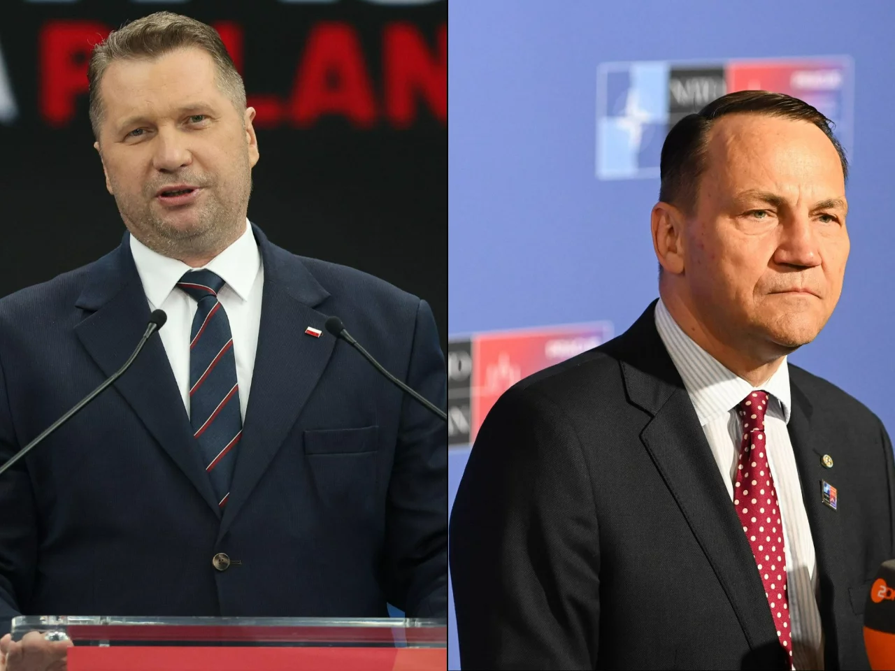 Przemysław Czarnek i Radosław Sikorski