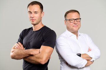 Przemysław Idziak i Tomasz Tyc, właściciele spółki Impekstir, Granit Naturalny