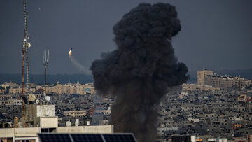 Przeprowadzony przez Izrael atak na Gazę