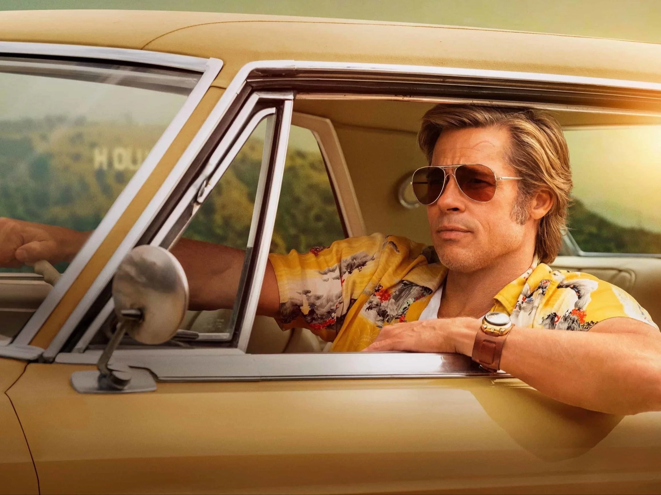 Brad Pitt jako Cliff Booth w filmie „Pewnego razu... w Hollywood”