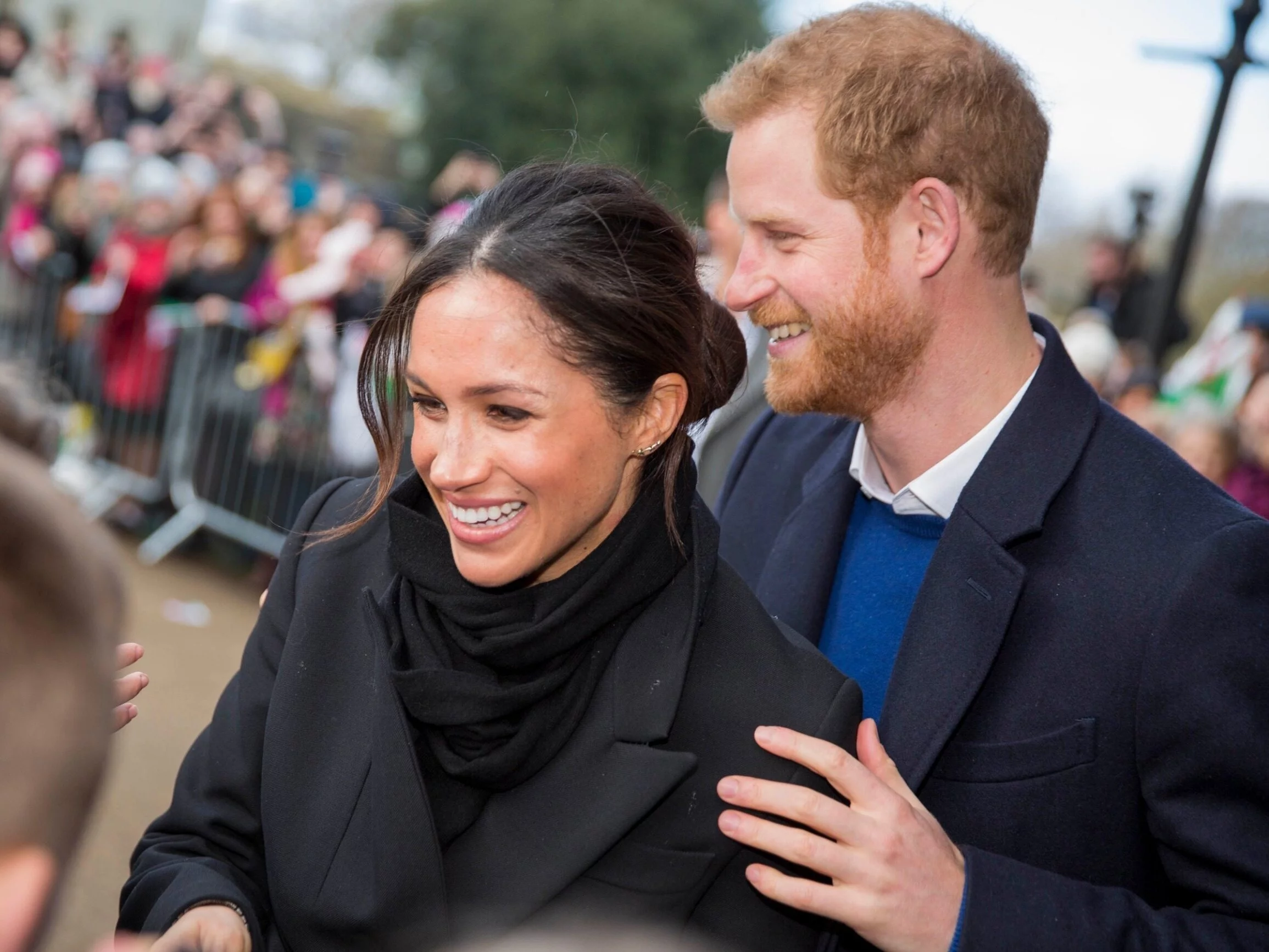 Książę Harry z żoną Meghan Markle