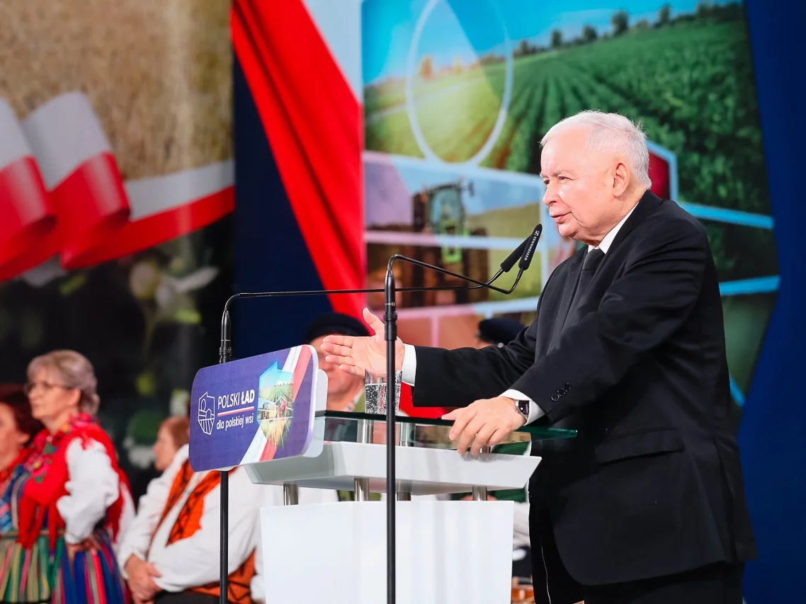 Jarosław Kaczyński w Przysusze