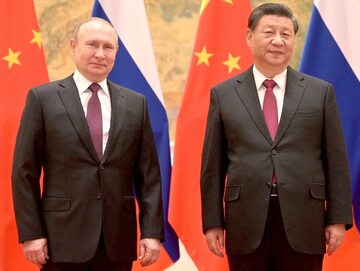 Przywódcy Rosji i Chin, Władimir Putin oraz Xi Jinping