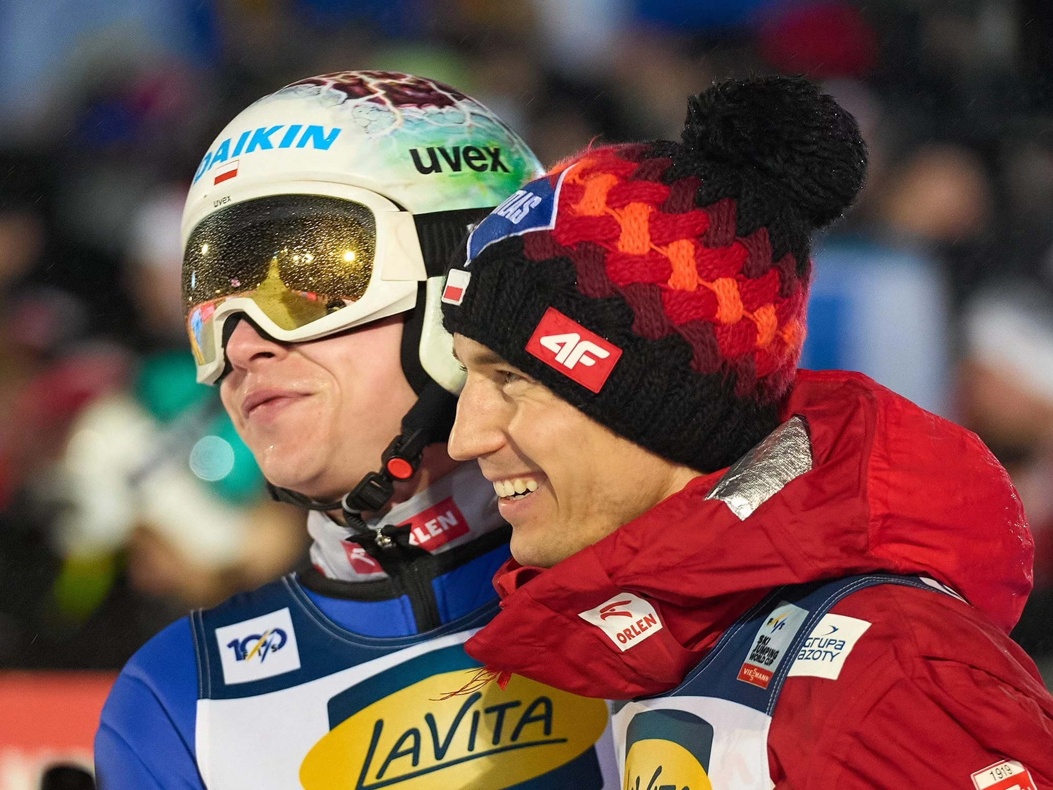 Reprezentanci Polski Aleksander Zniszczoł i Kamil Stoch