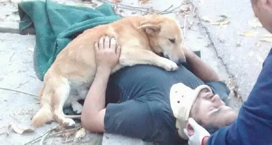 Jesus Hueche oraz jego pies Tony