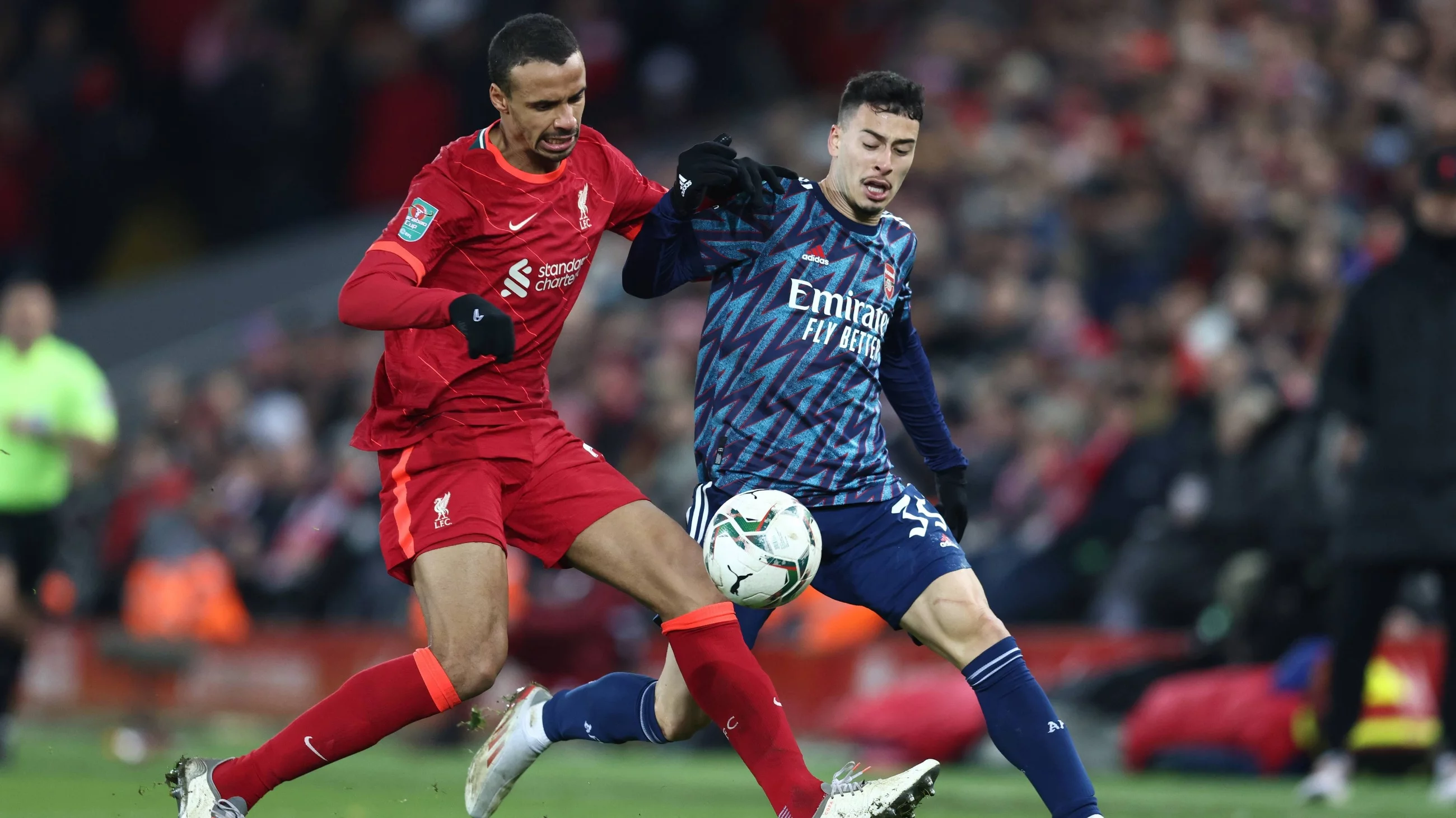 Joel Matip i Gabriel Martinelli