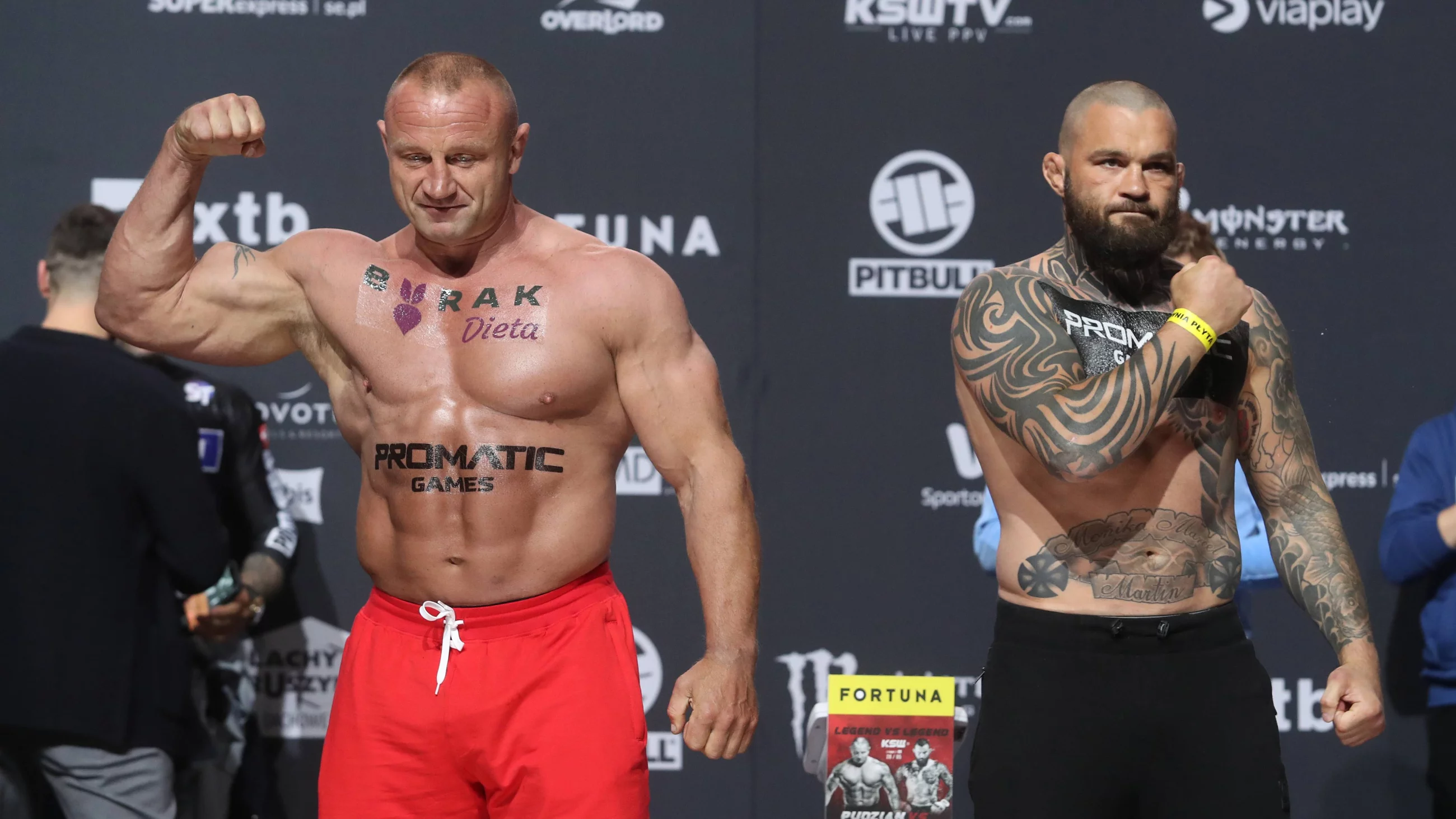 Mariusz Pudzianowski i Michał Materla