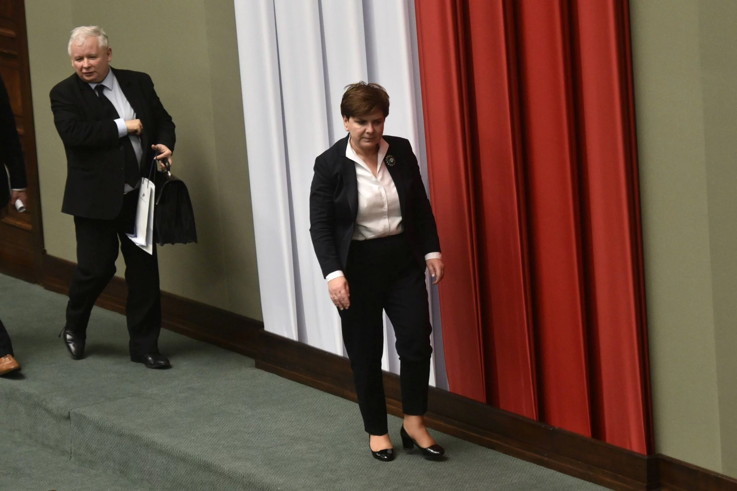 Jarosław Kaczyński i Beata Szydło