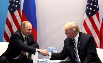 Putin i Trump podczas szczytu G20 w Hamburgu