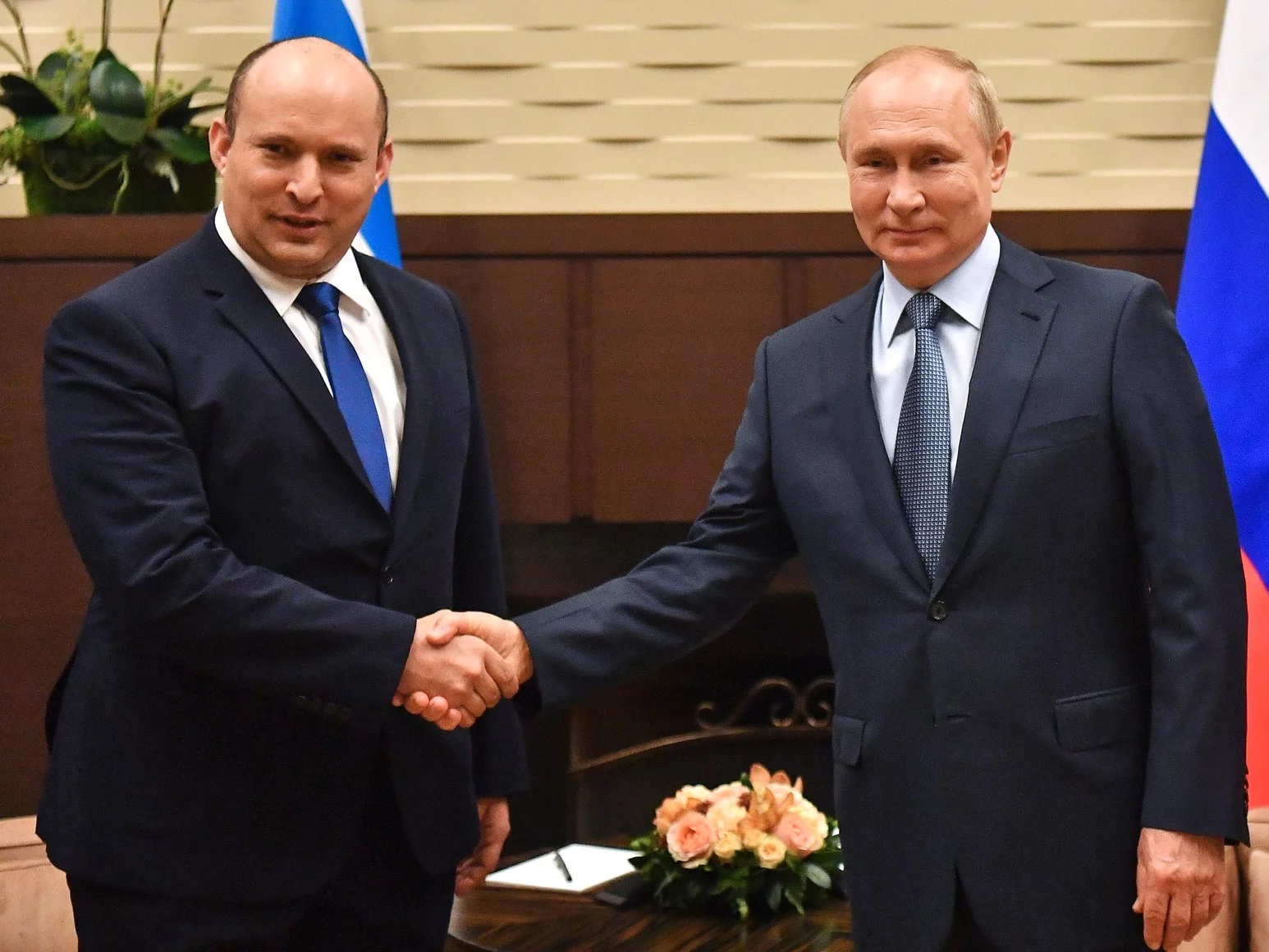 Naftali Bennett i Władimir Putin