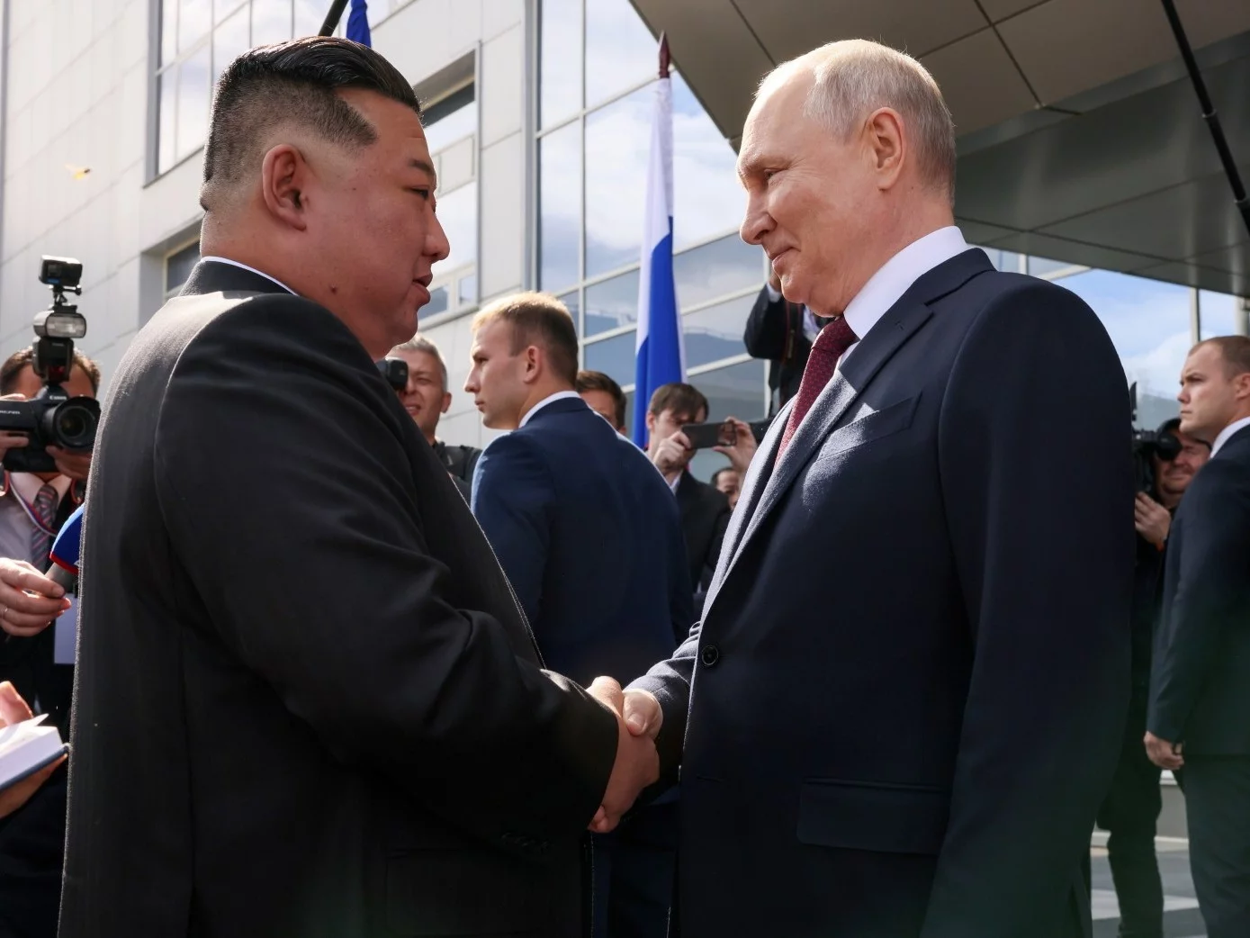 Kim Dzong Un i Władimir Putin