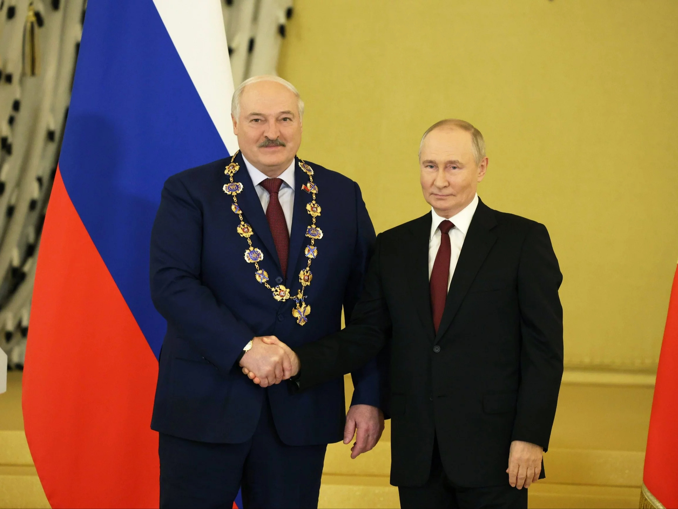 Aleksandr Łukaszenka i Władimir Putin