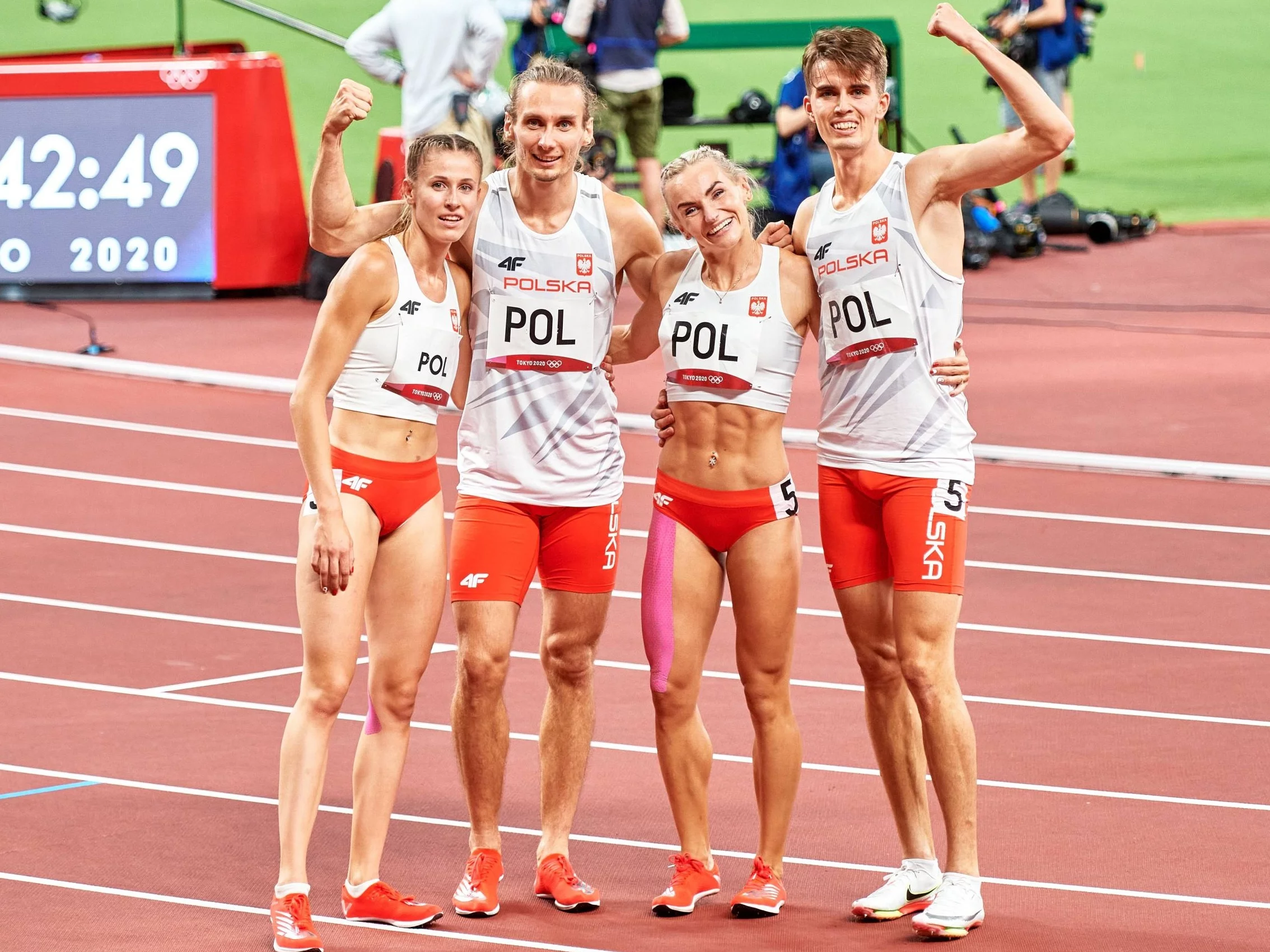 Natalia Kaczmarek, Karol Zalewski, Justyna Święty-Ersetic i Kajetan Duszyński