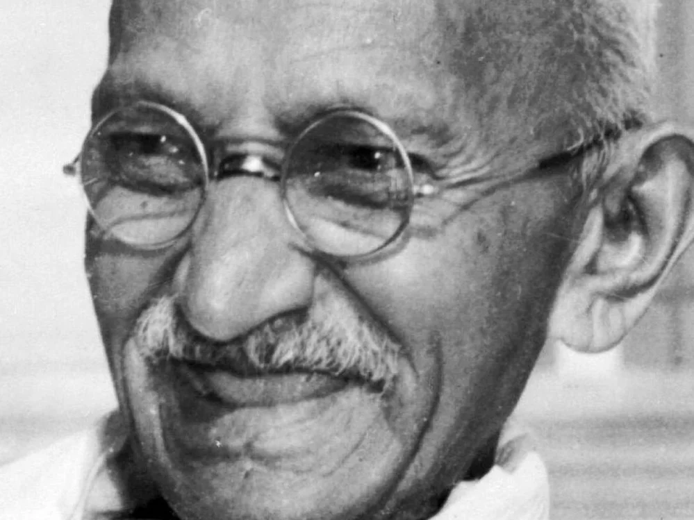 Mahatma Gandhi, close-up portrait