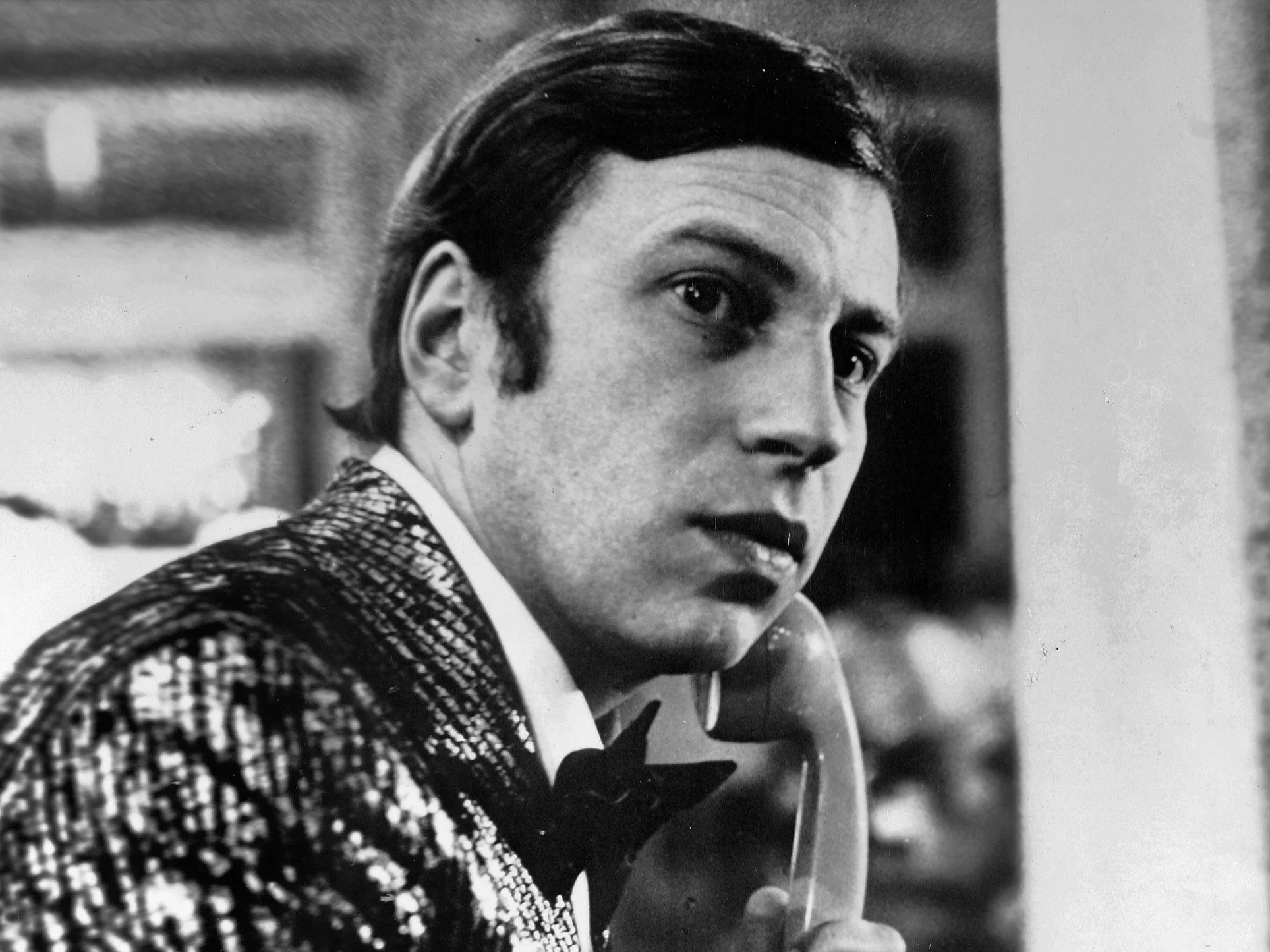 1977. Kadr z filmu „Wodzirej” w reżyserii Feliksa Falka, n/z Jerzy Stuhr