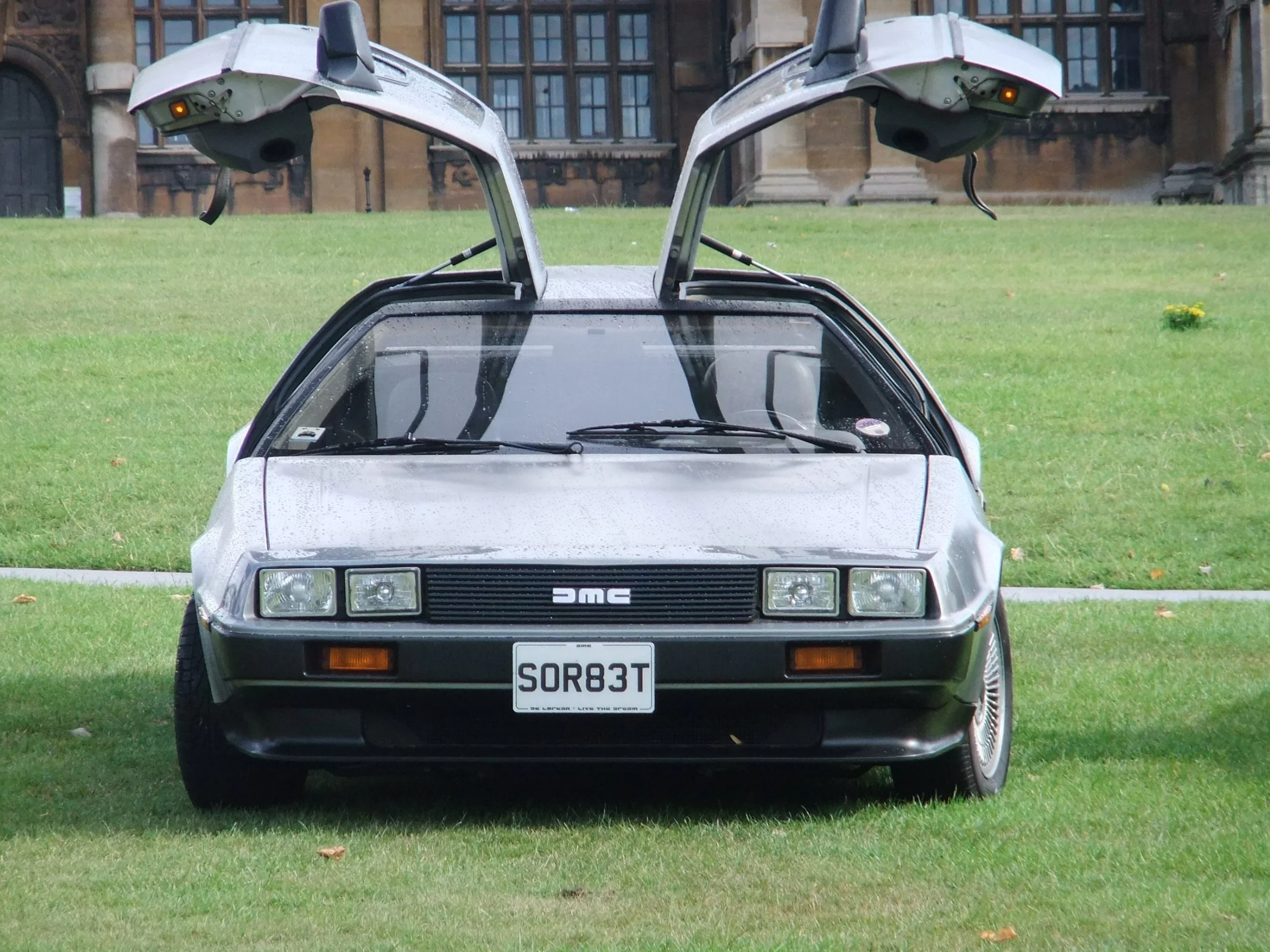 De Lorean DMC-12 at Wollaton Park, Nottingham, England