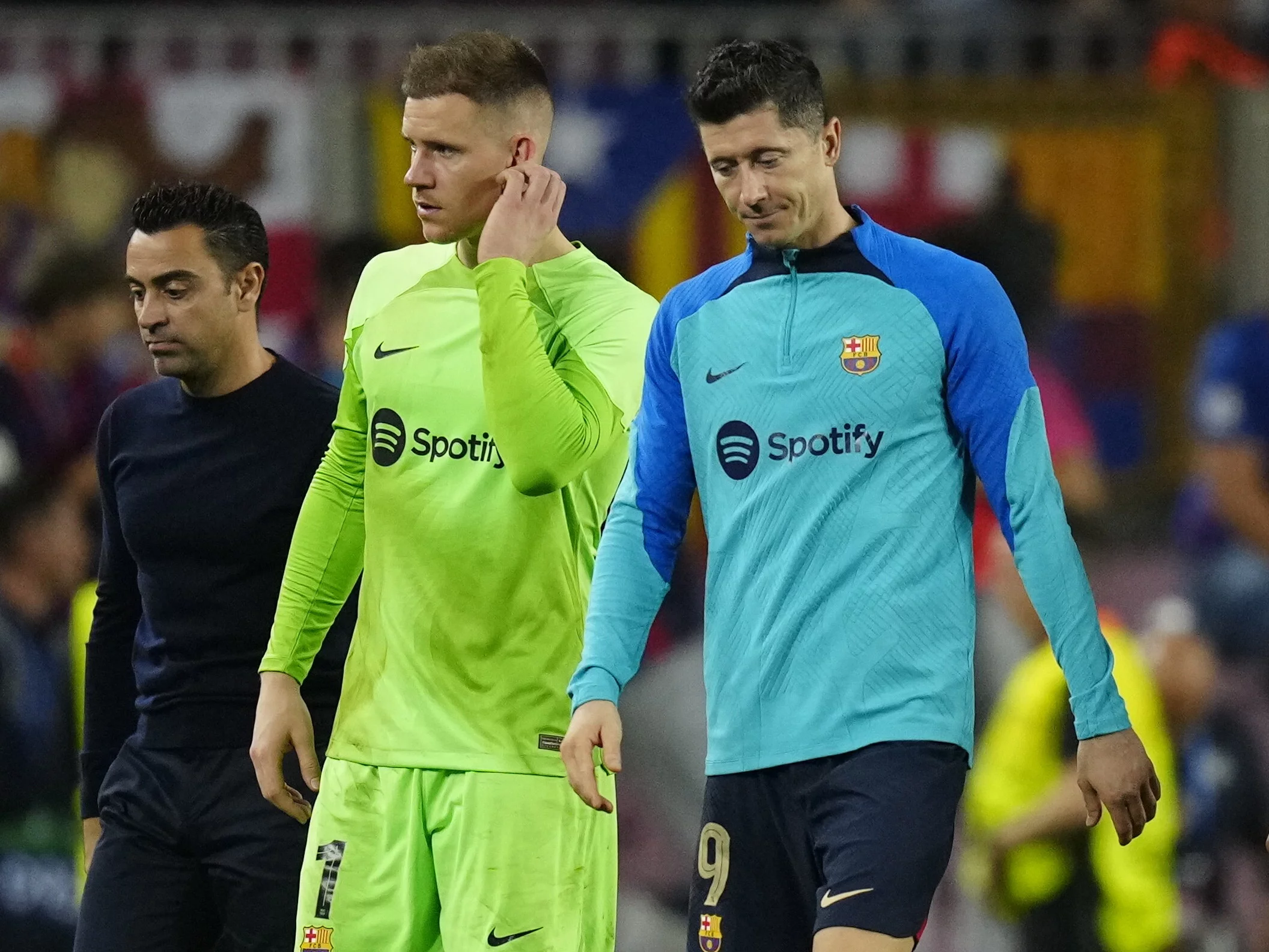 Xavi, Marc Andre Ter-Stegen, Robert Lewandowski