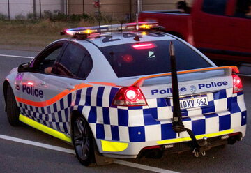 Radiowóz australijskiej policji. Zdjęcie ilustracyjne