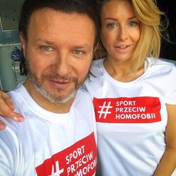 Radosław Majdan i Małgorzata Rozenek-Majdan promują akcję #SportPrzeciwHomofobii