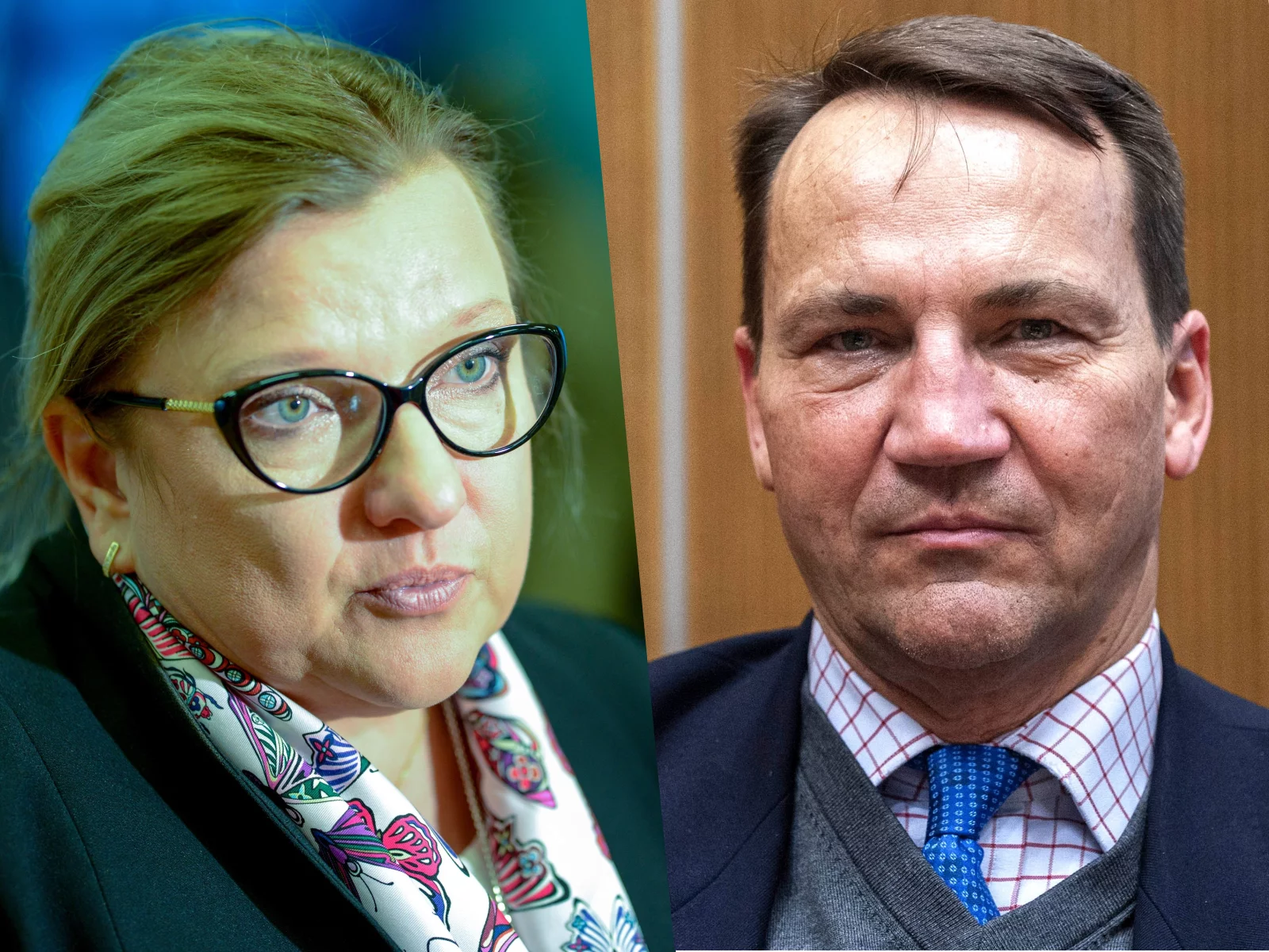 Beata Kempa i Radosław Sikorski