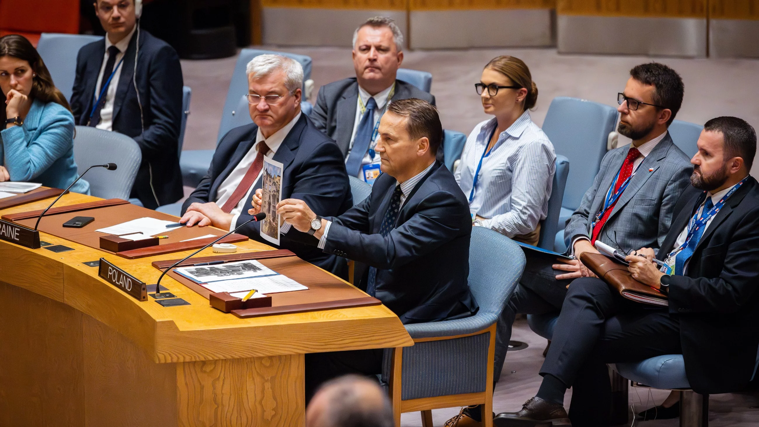 Radosław Sikorski podczas debaty Rady Bezpieczeństwa ONZ