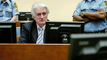 Radovan Karadżić podczas procesu w marcu 2016