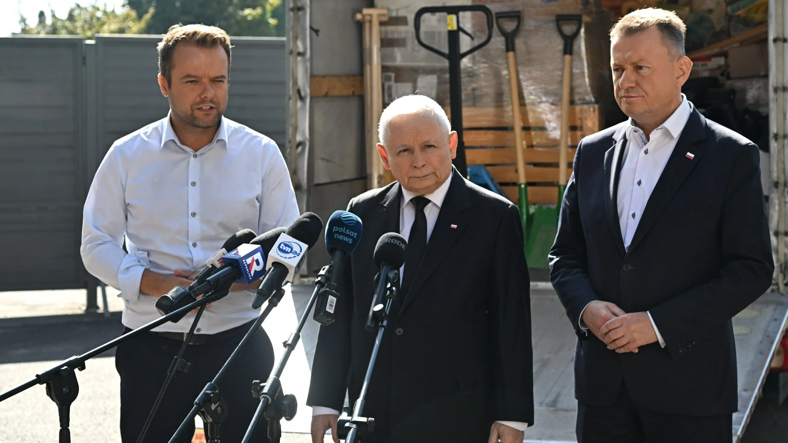 Rafał Bochenek, Jarosław Kaczyński i Mariusz Błaszczak